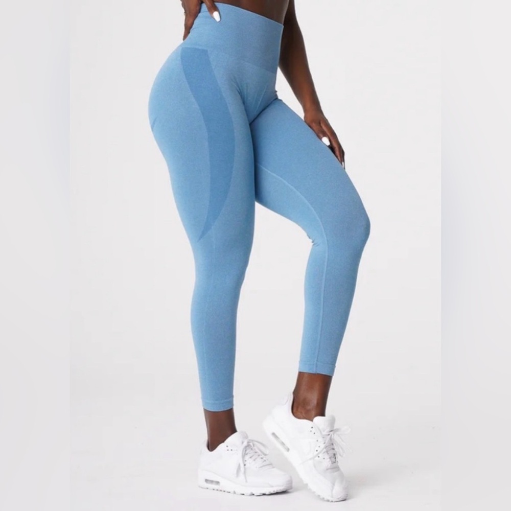 NVGTN Sky Blue High-Waisted Leggings